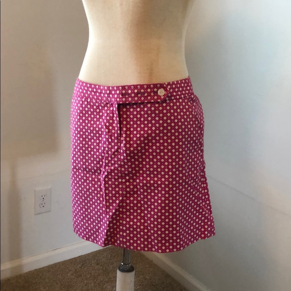 Pink mini skirt